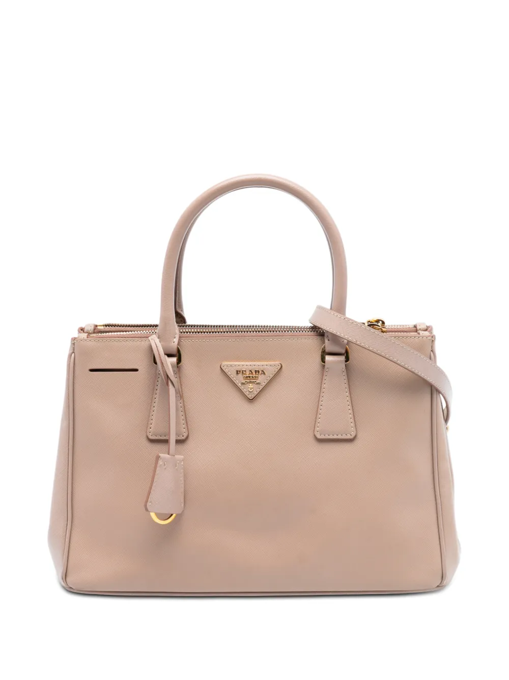 Prada Pre-Owned 2010-2025 Medium Saffiano Lux Galleria Double Zip Tote satchel - Rosa