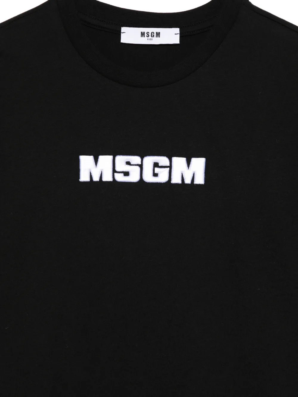 MSGM Kids T-shirt met logo Zwart