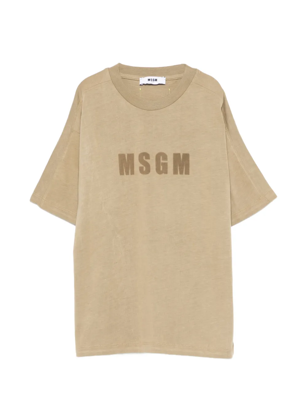 MSGM Kids logo T-shirt - Toni neutri