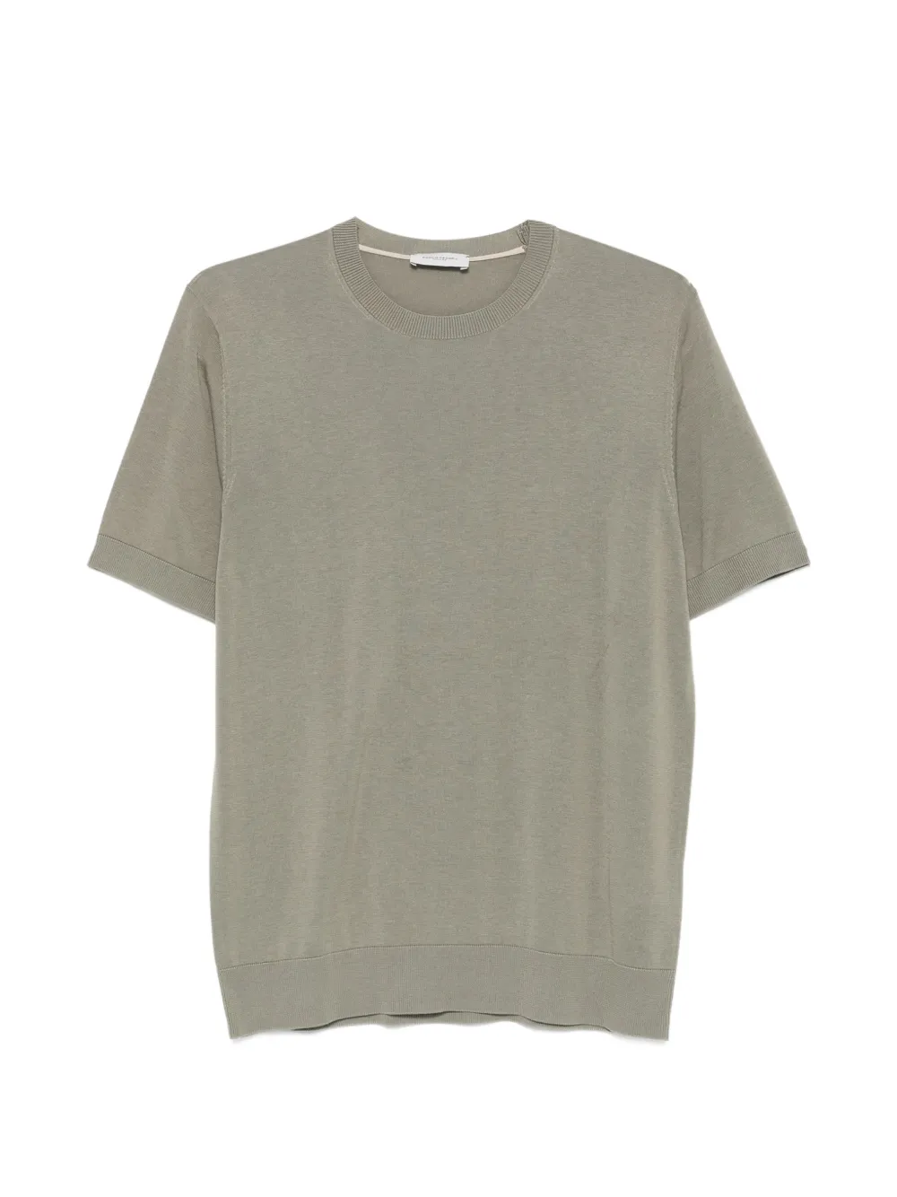 Paolo Pecora 반소매 니트 티셔츠 | 그린 | Image 1