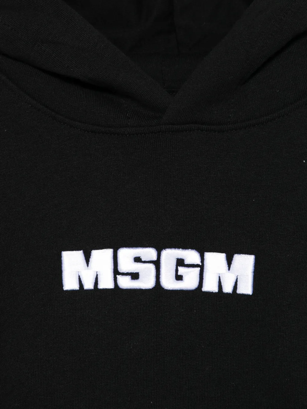 MSGM Kids Hoodie met lange mouwen Zwart
