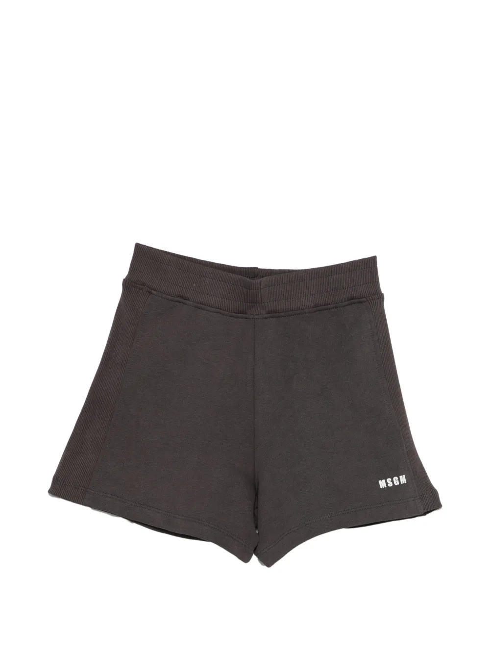 MSGM Kids logo shorts - Grigio