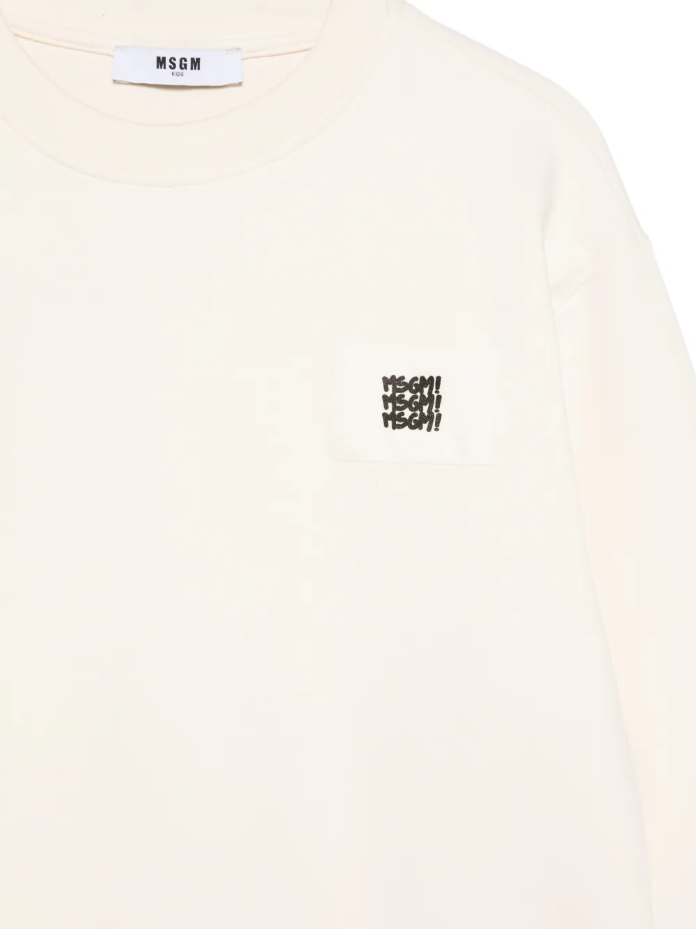 MSGM Kids Sweater met ronde hals Beige