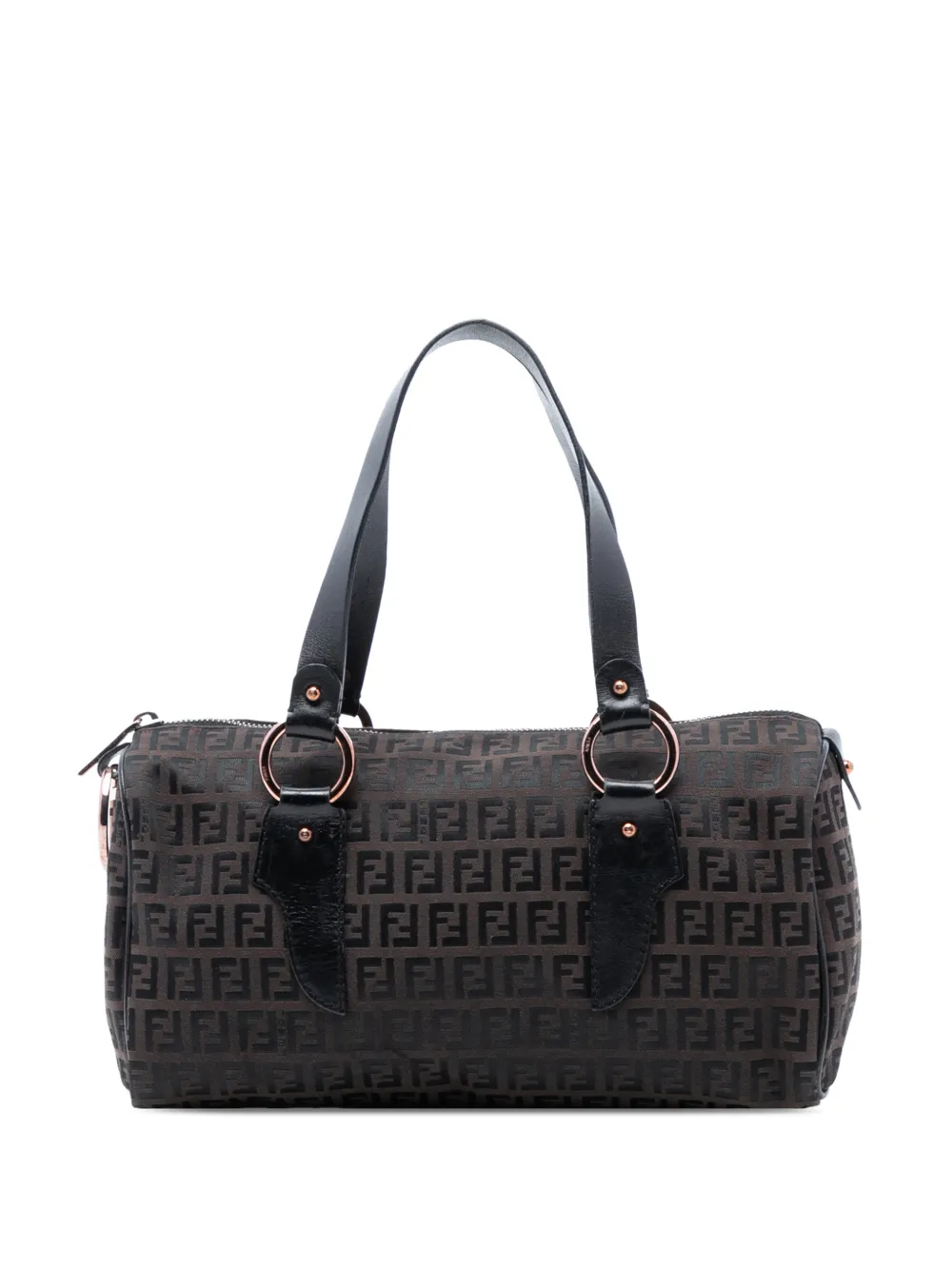 Fendi Pre-Owned 20th Century Zucchino Canvas Bauletto boston bag - Marrone