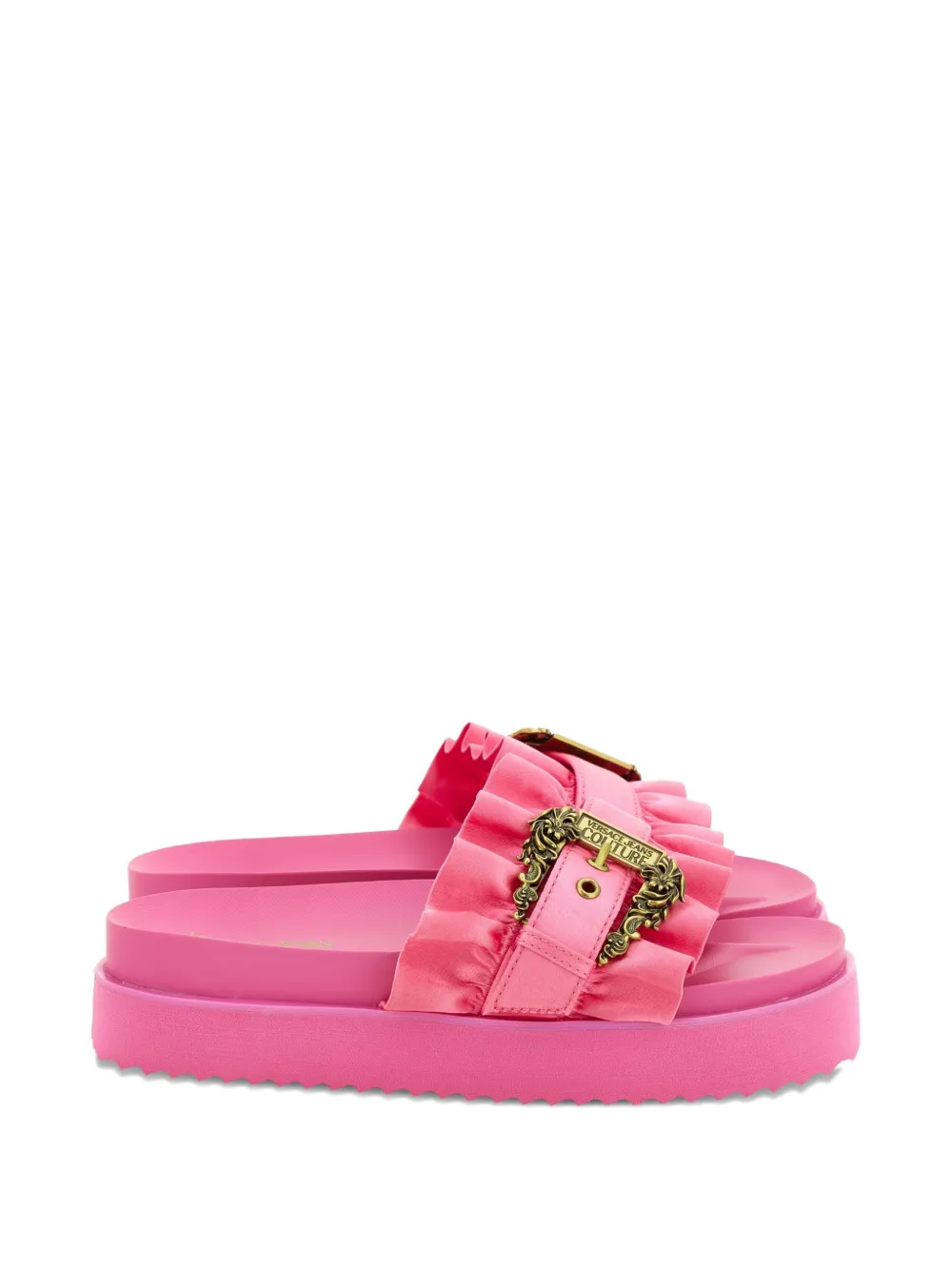 Versace Jeans Couture buckle sandals - Rosa
