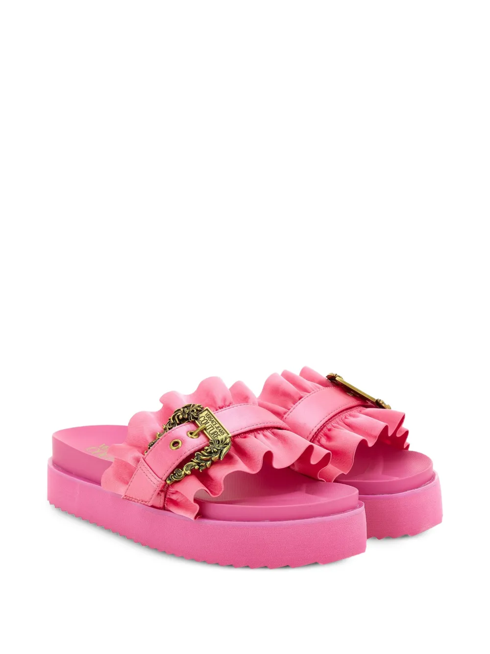 Versace Jeans Couture Sandalen met gesp Roze