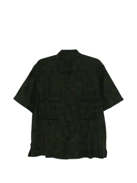 sacai chemise à fleurs