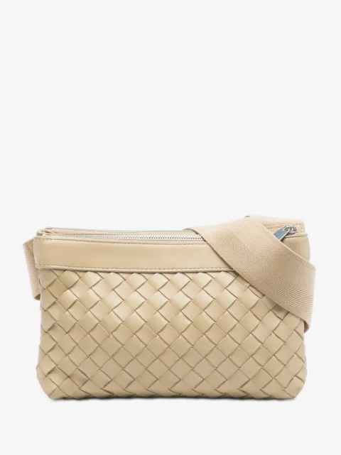 Bottega Veneta Pre-Owned 2012-2025 Nappa Intrecciato Double Zip crossbody bag