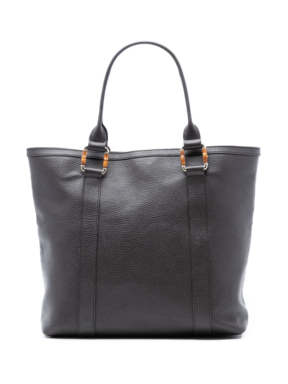 Gucci Pre-Owned 2016-2026 Grained Calfskin Bamboo Shopper tote bag - Nero
