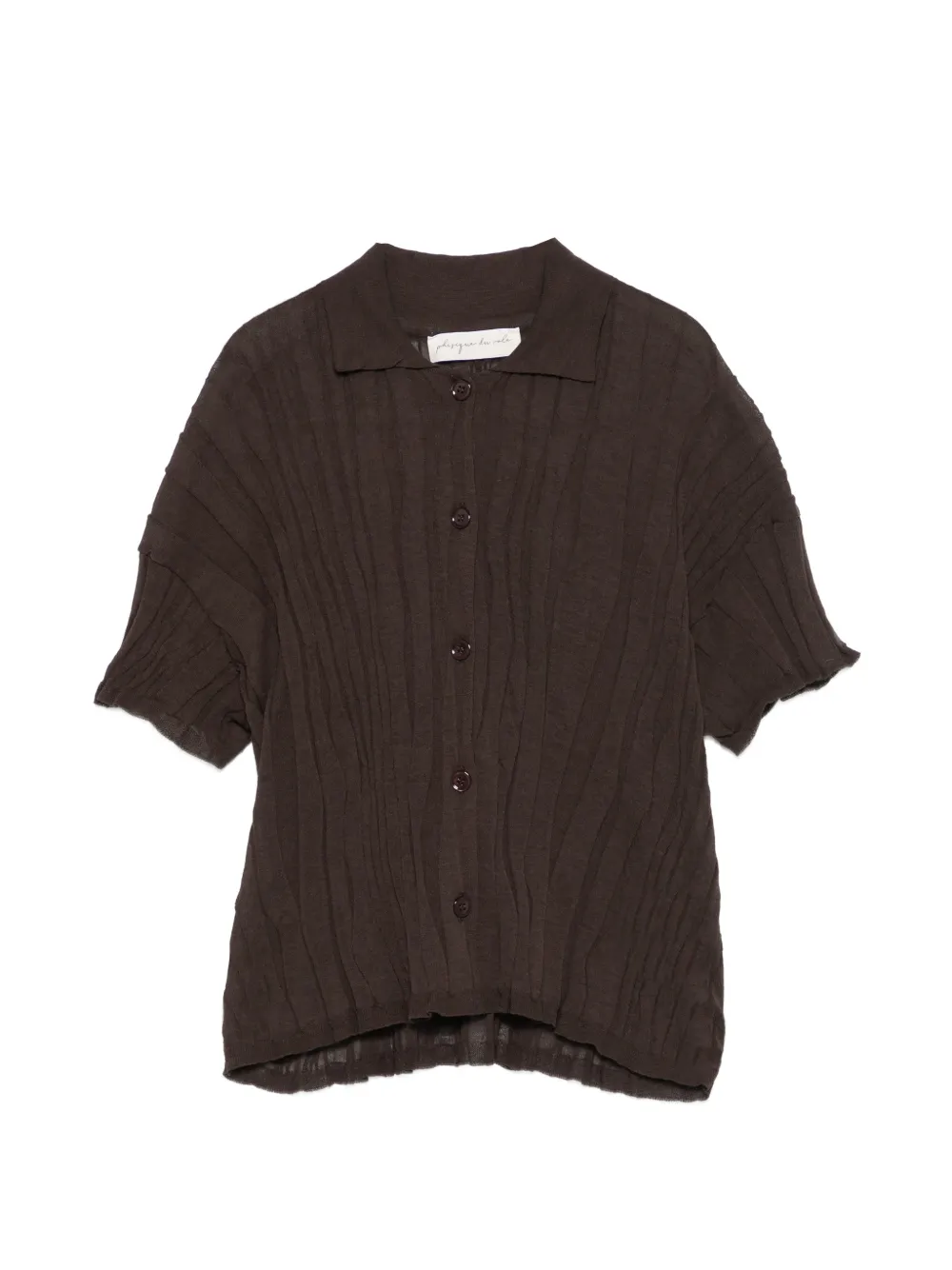 Phisique Du Role textured cardigan - Brown