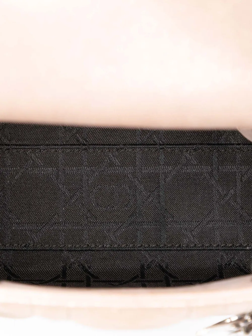 2015 Mini Iridescent Lambskin Cannage Lady Dior Satchel