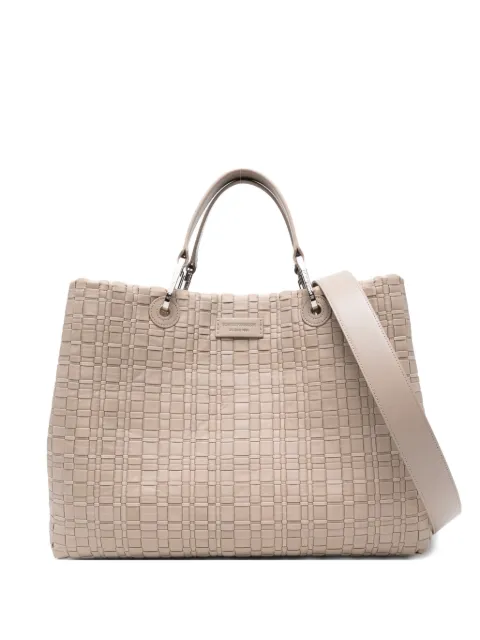 Emporio Armani MyEA medium shopper in woven nylon