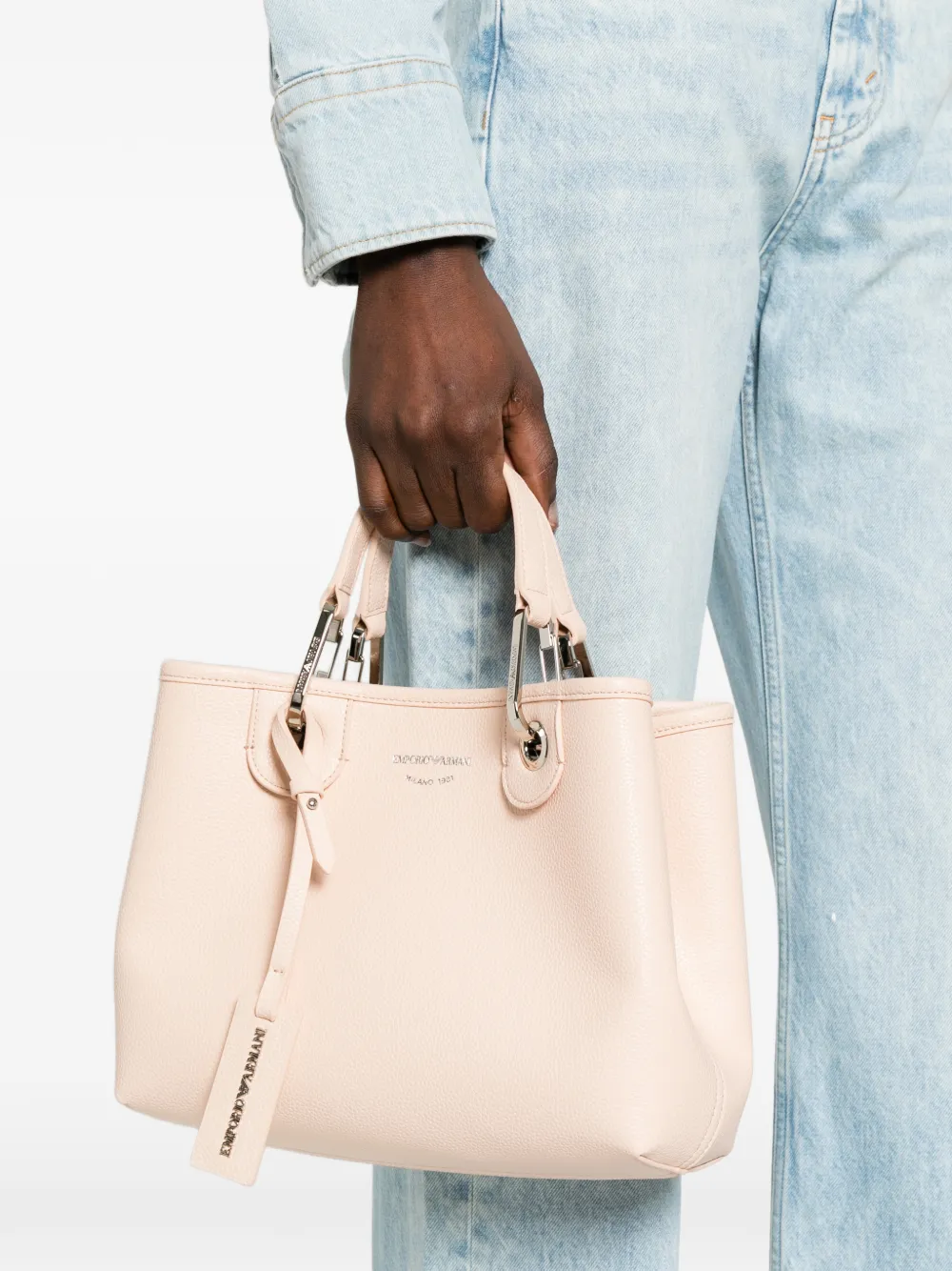 Emporio Armani Shopper met handvat Roze