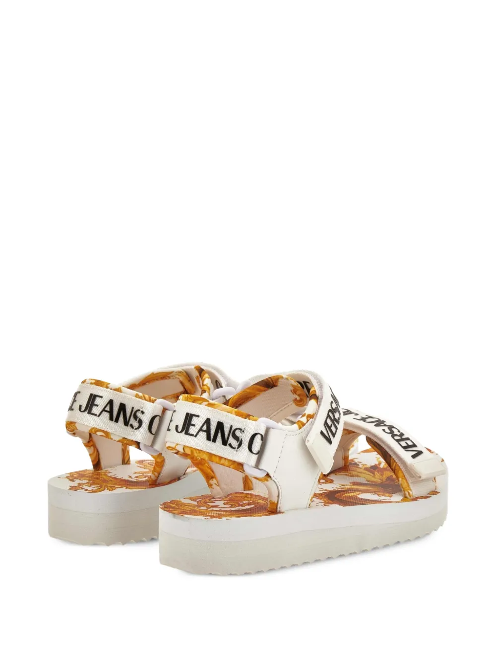 Versace Jeans Couture Sandalen met logobandje Wit