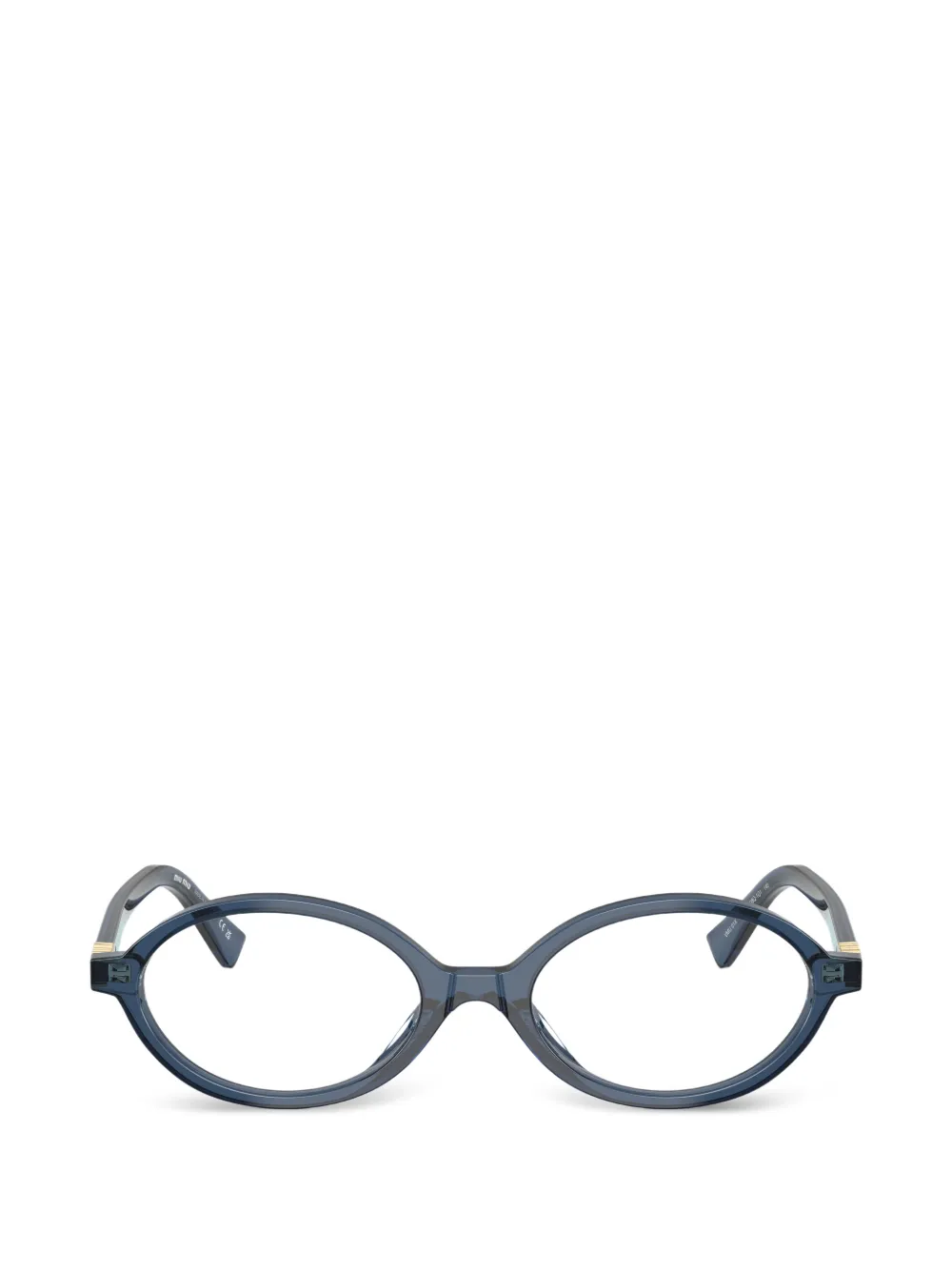 Miu Miu Eyewear oval-frame glasses - Blu