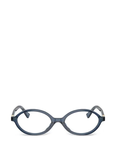 Miu Miu Eyewear lentes con armazón ovalada
