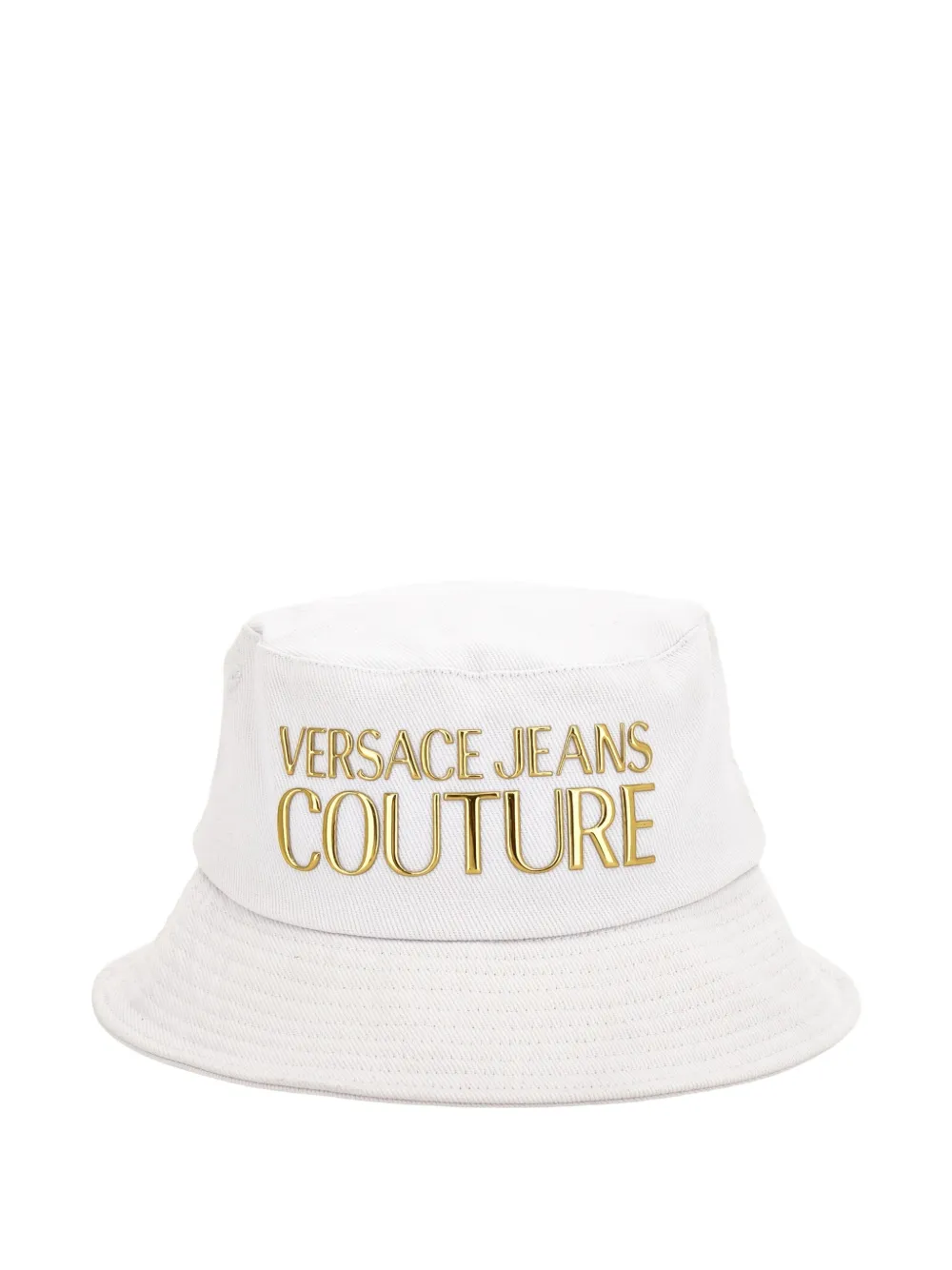 Versace Jeans Couture Cappello bucket con logo - Bianco