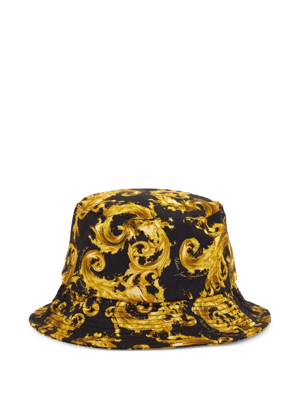  Versace Jeans Couture Patterned Bucket Hat - Black 