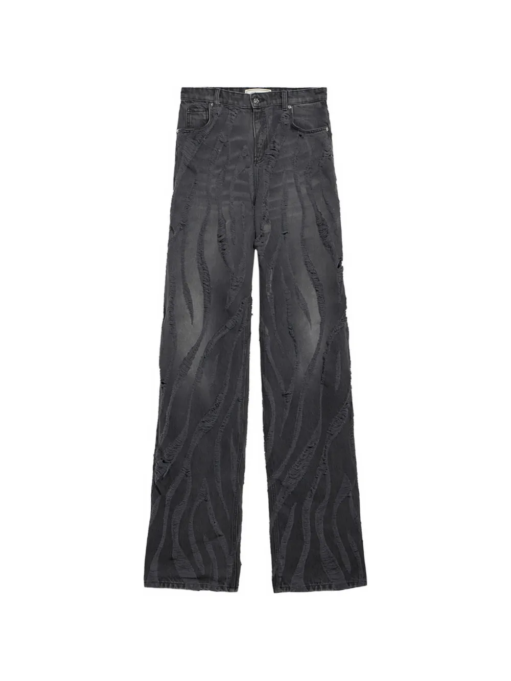 Blumarine distressed baggy jeans - Nero