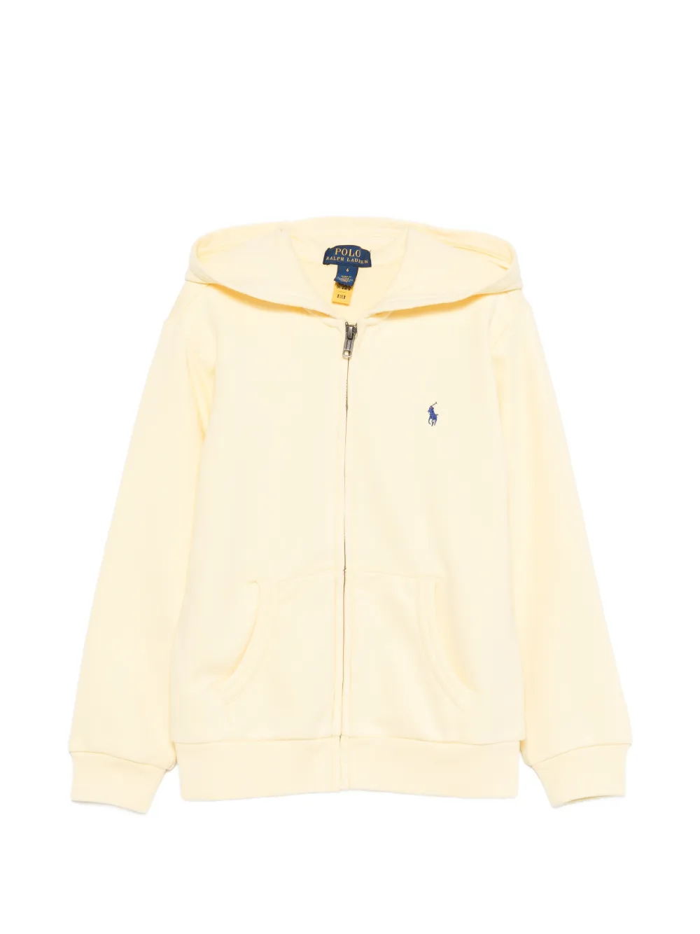POLO RALPH LAUREN KIDS zip-up hoodie - Giallo