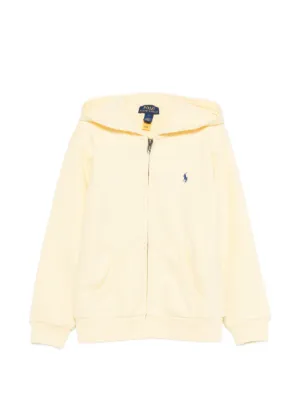 POLO RALPH LAUREN KIDS Big Pony zip-up Hoodie | White | FARFETCH