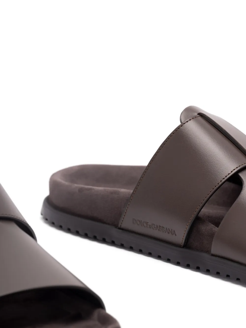 Dolce & Gabbana Sandalen met logodetail Bruin