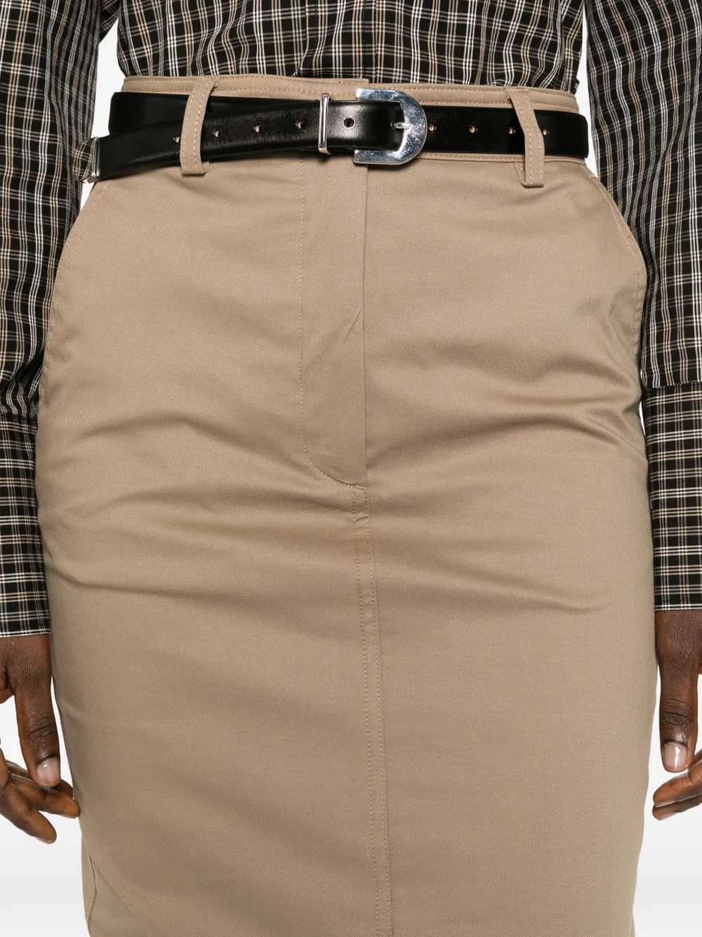 THELATEST Donna midi-kokerrok Beige