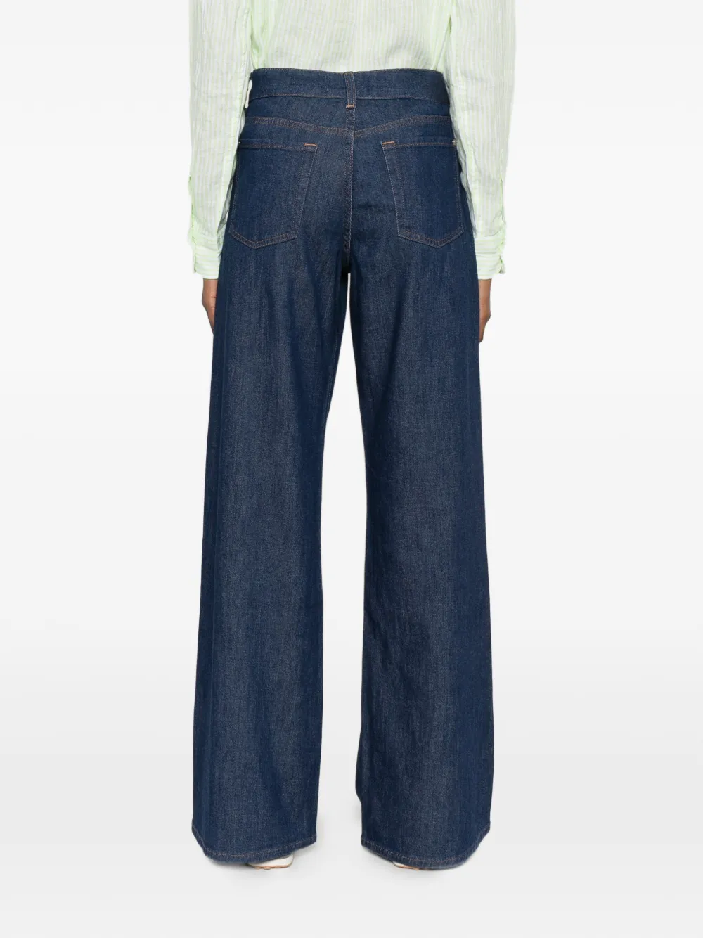 7 For All Mankind Lotta paspelloze jeans met opgestikte zak Blauw
