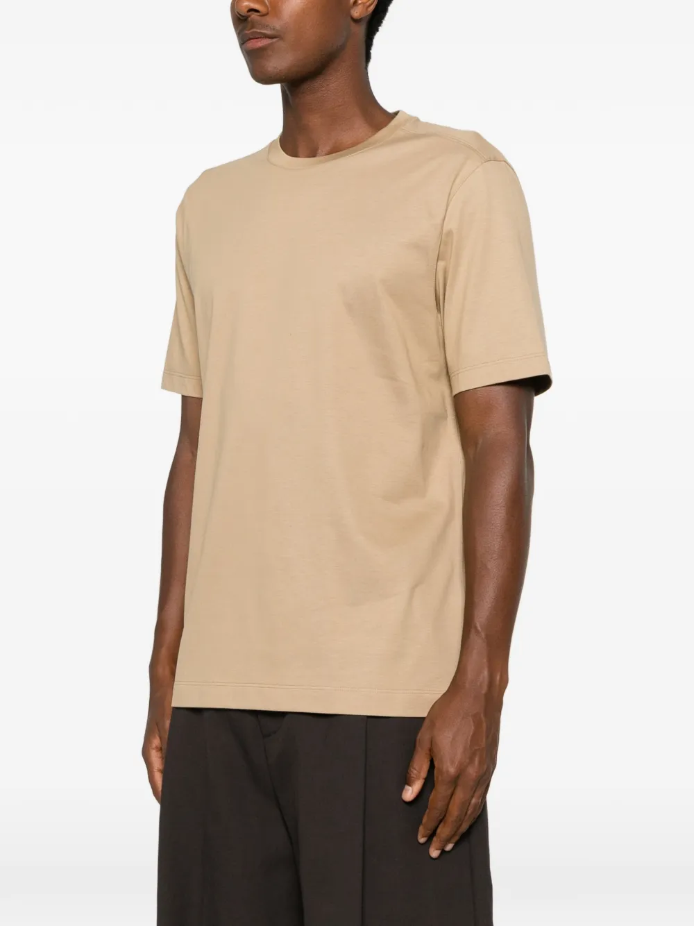 Zegna T-shirt met ronde hals Beige