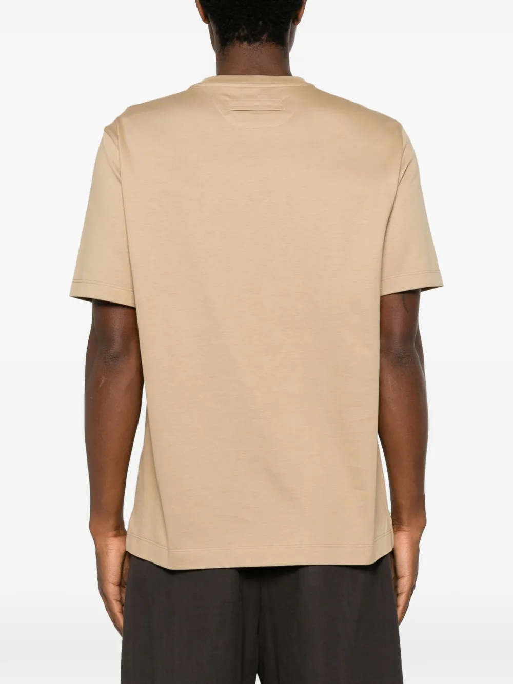 Zegna T-shirt met ronde hals Beige