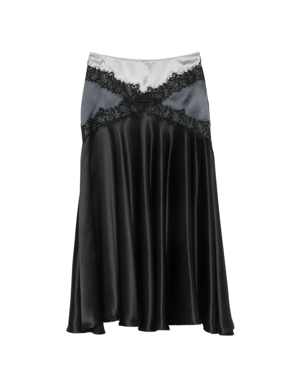 Viktor & Rolf Midirock mit Spitzensaum - Schwarz
