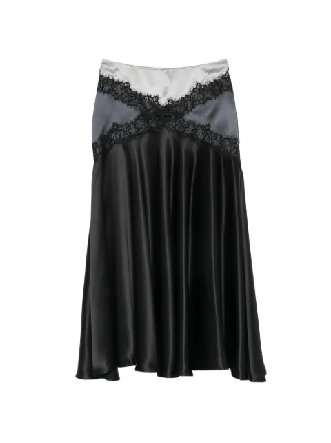 Viktor & Rolf lace-trim midi skirt