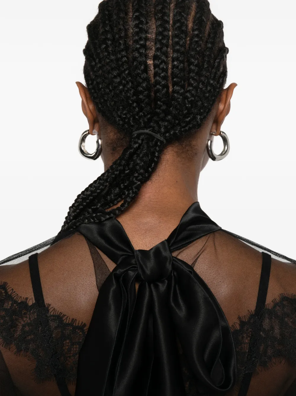 Viktor & Rolf Shirt met afwerking van kant Zwart