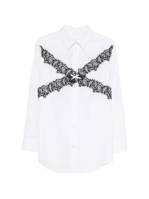 Viktor & Rolf lace-trimmed bow-detail shirt