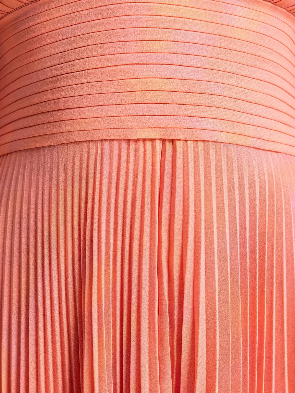 Gemy Maalouf Asymmetrische geplooide jurk met V-hals Oranje