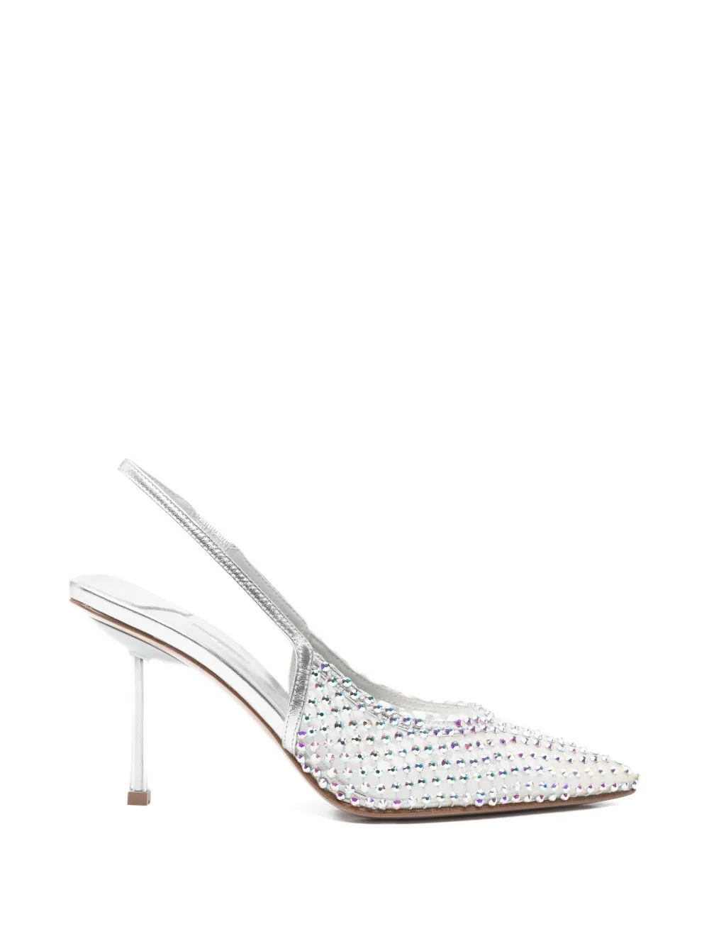 Le Silla Gilda verfraaide slingback pumps Zilver