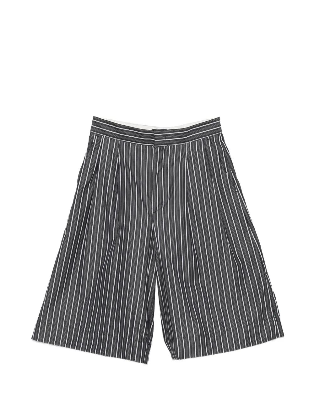 Soeur striped culottes shorts - Grigio