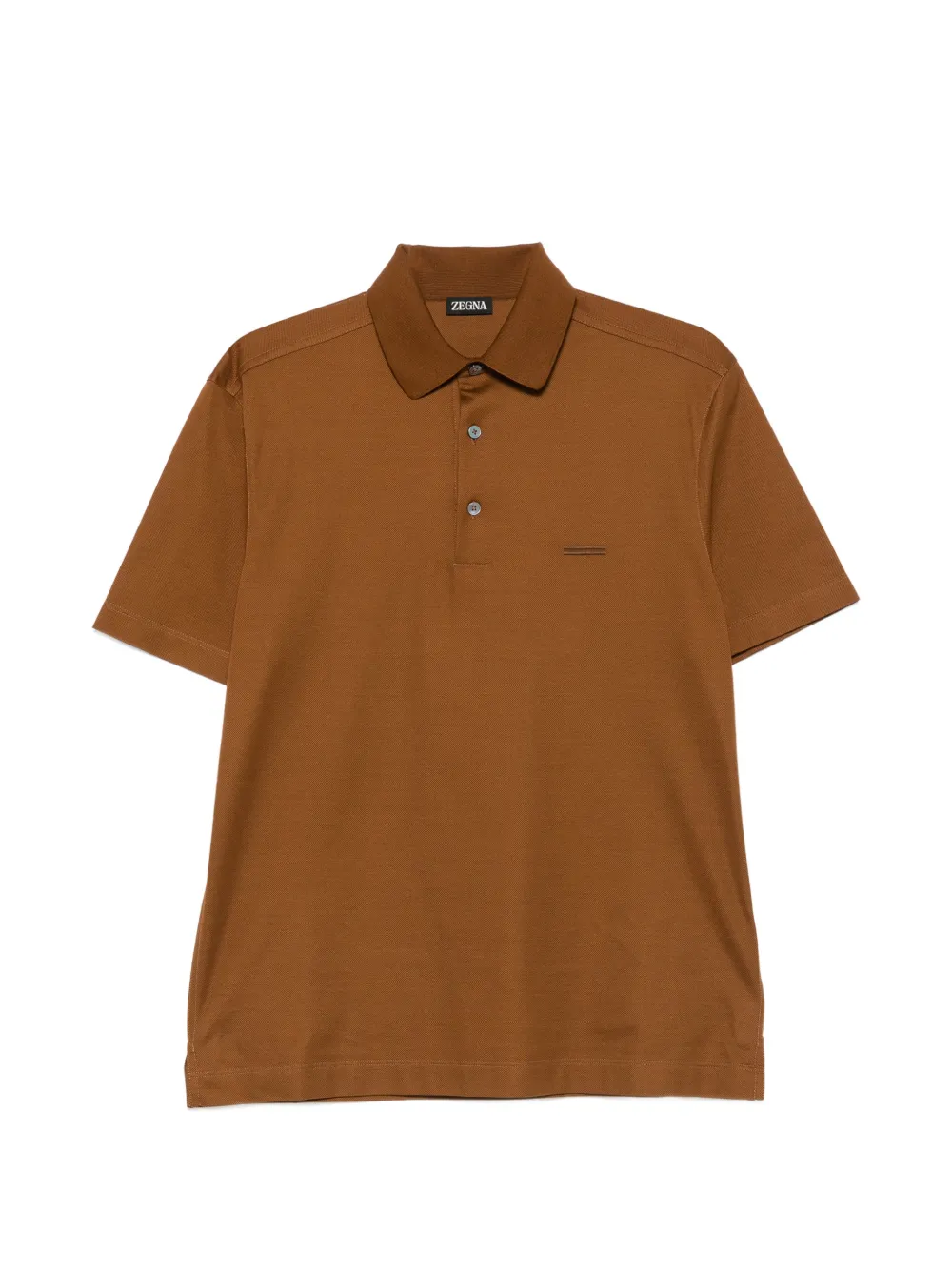 Zegna short-sleeve polo shirt - Braun