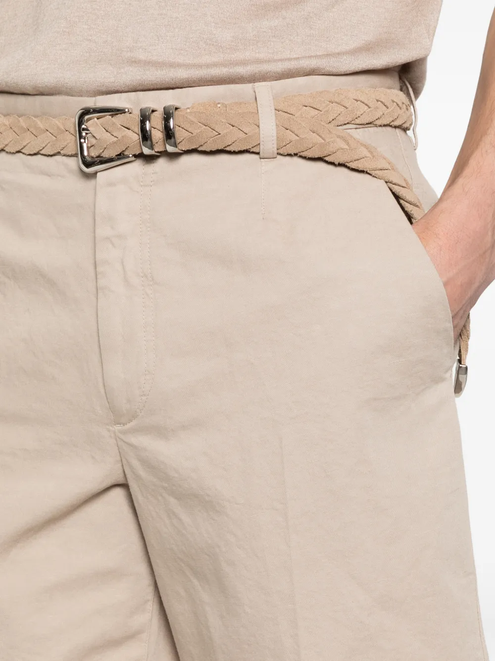 Zegna Shorts met zak Beige