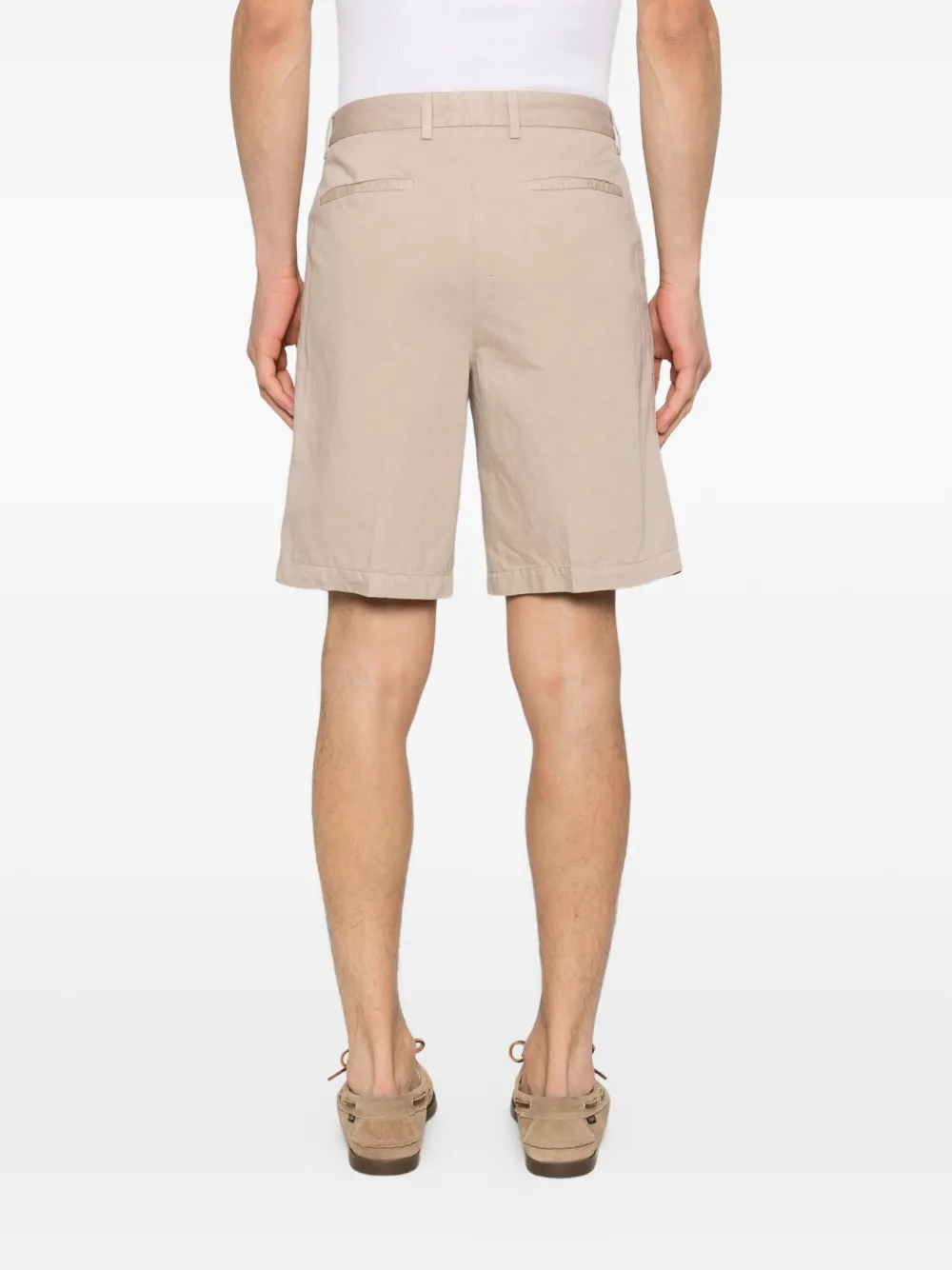 Zegna Shorts met zak Beige