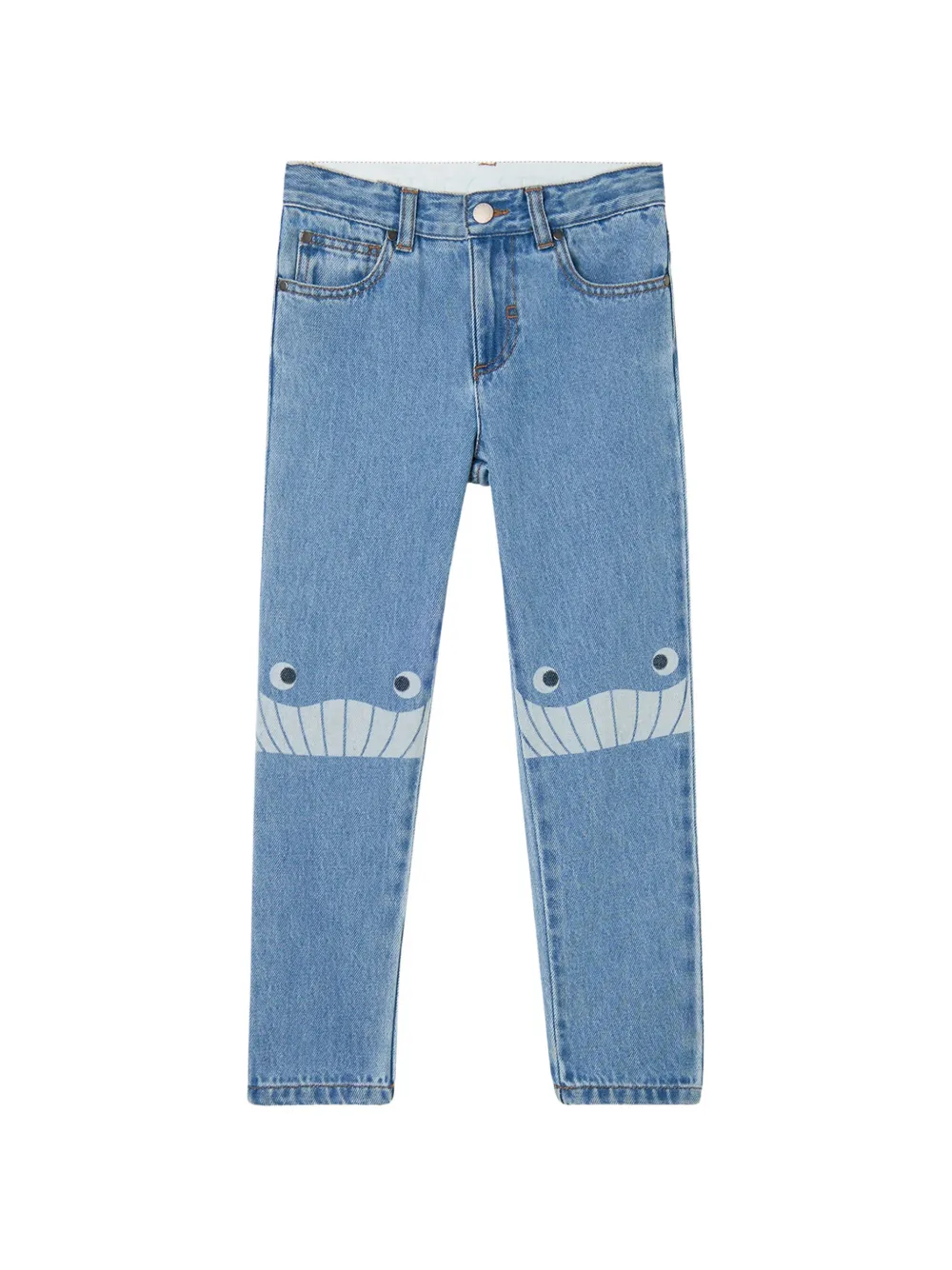 Stella McCartney Kids knee-graphic jeans - Blu
