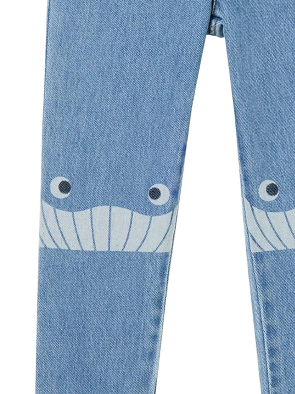 Stella McCartney Kids Jeans met grafische print Blauw