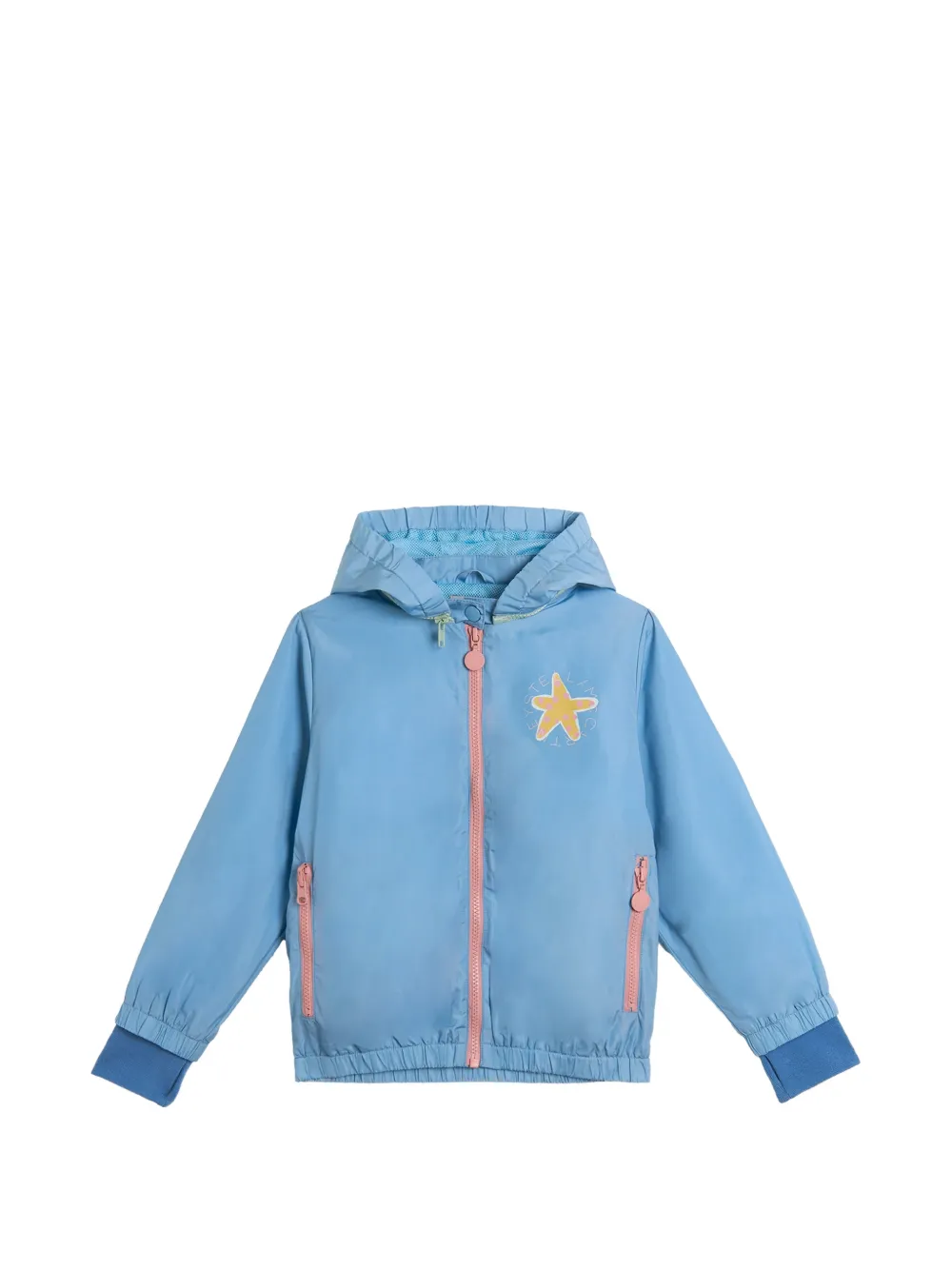 Stella McCartney Kids starfish-detail hooded jacket - Blu