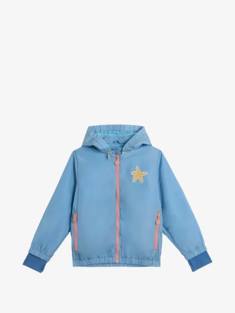Stella McCartney Kids chamarra con capucha y detalle de estrella de mar