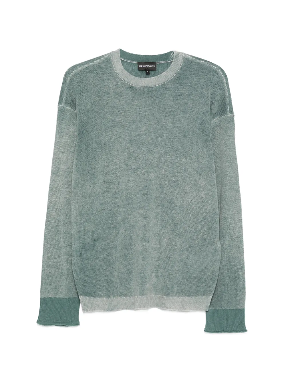 Emporio Armani crew-neck sweater - Blu