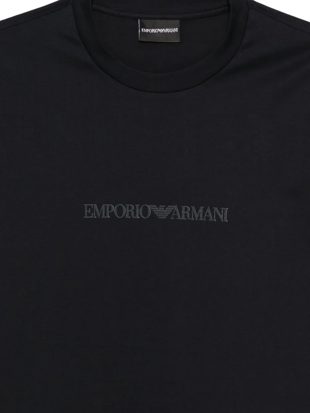 Emporio Armani T-shirt met logo Blauw