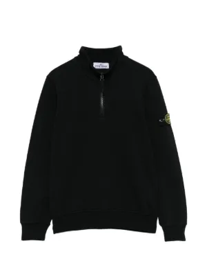 Stone Island Junior 61640 Hoodie | Black | FARFETCH