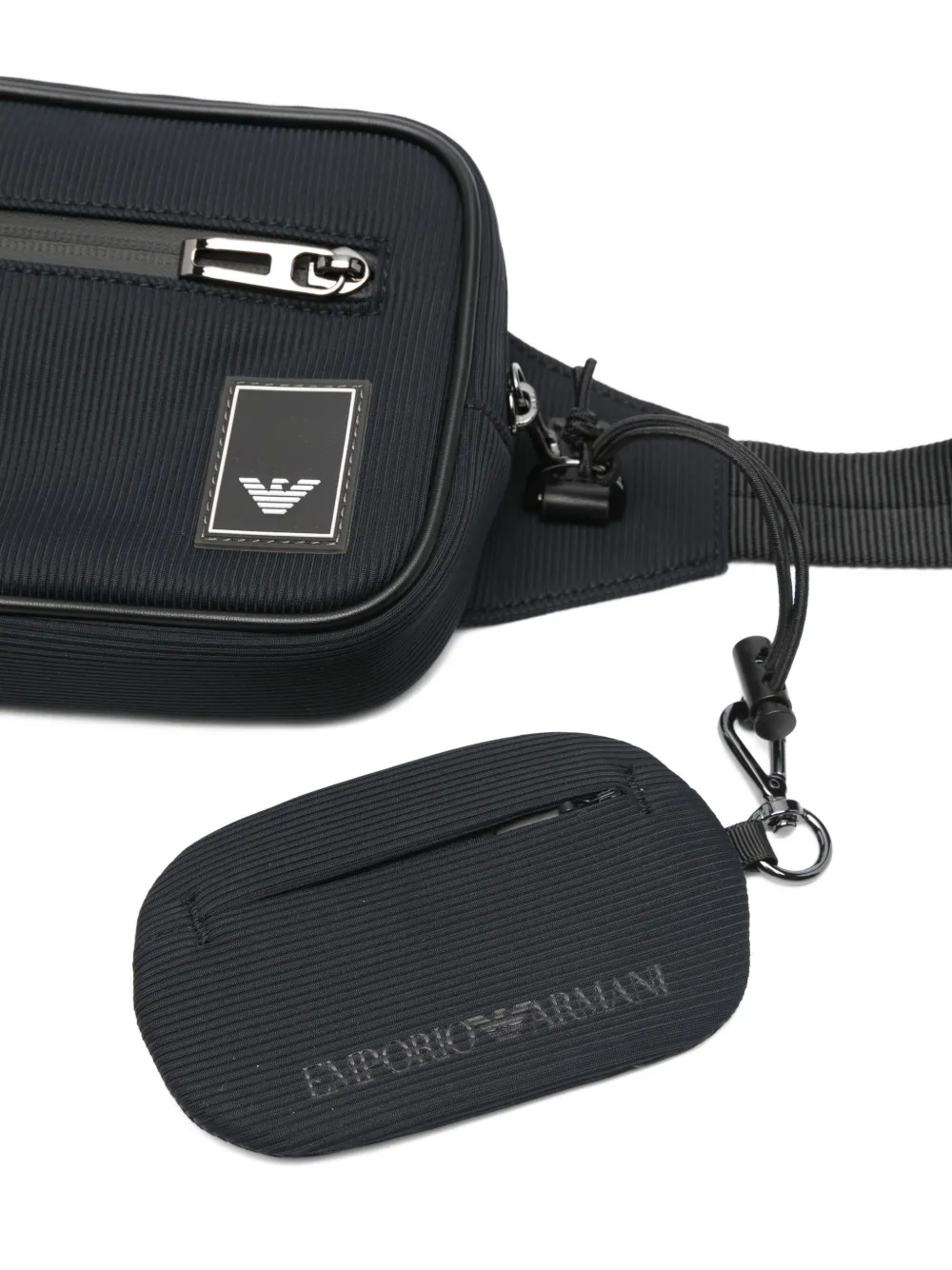 Emporio Armani Heuptas met logopatch Blauw