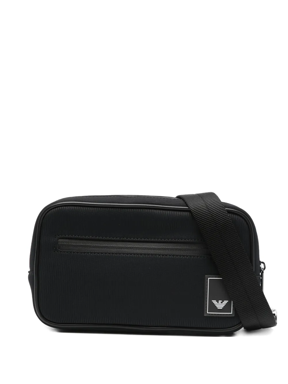 Emporio Armani logo-patch belt bag - Blu