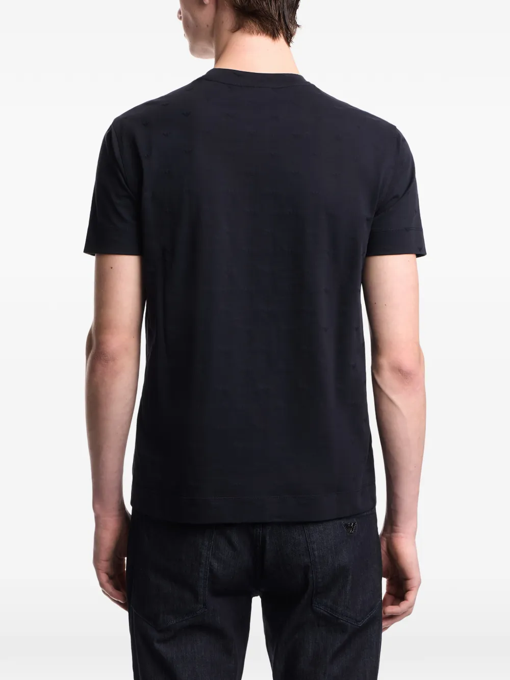 Emporio Armani T-shirt met ronde hals Zwart